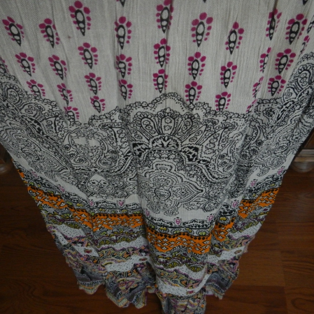 Boho Floor Length Skirt
